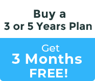 Buy a 3 or 5 Years Plan and Get 3 Months FREE!